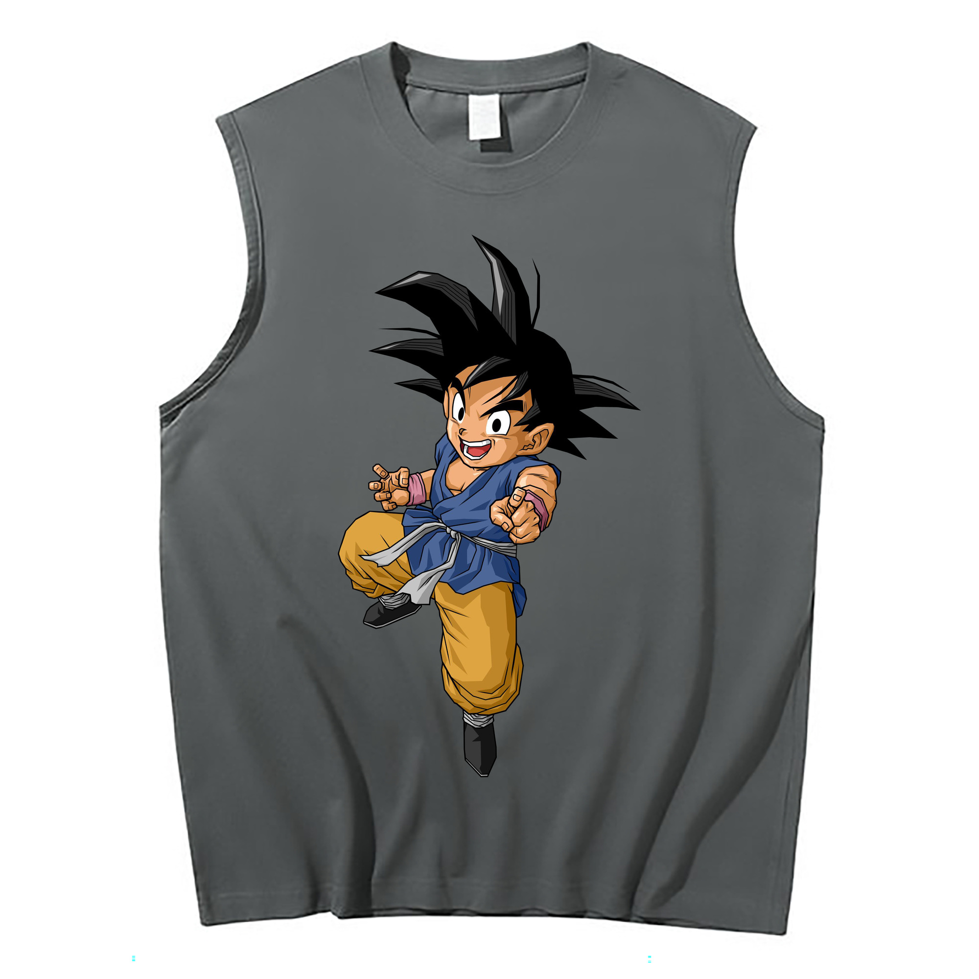 （画像用） ドラゴンボール 孫悟空（そん ごくう）Son Goku カカロット DRAGON BALL Kakarotto コットン100％タンクトップ（フロントプリント）